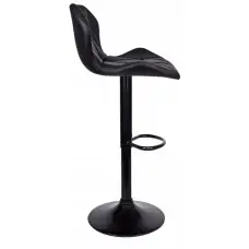 Барный стул со спинкой Bonro BN-087 черный (черное основание)