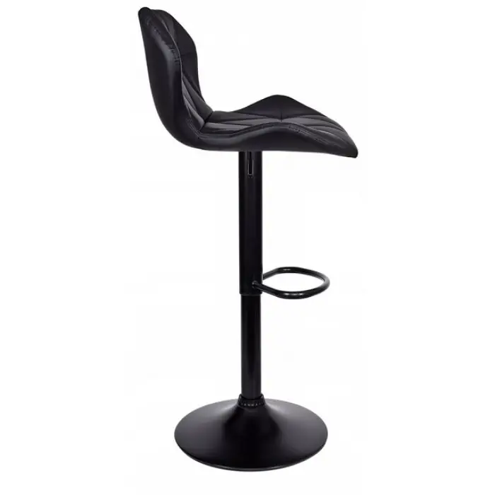 Барный стул со спинкой Bonro BN-087 черный (черное основание)
