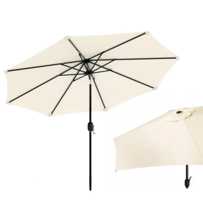 Зонтик садовый регулируемый с наклоном бежевый Bonro B-016 3м 8 спиц