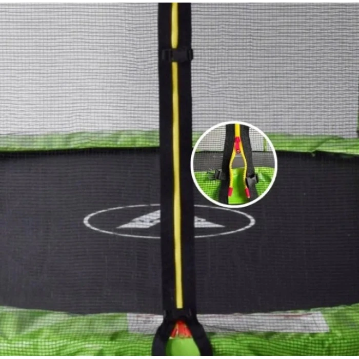 Батут дитячий з сіткою та драбинкою 183 см Atleto зелений