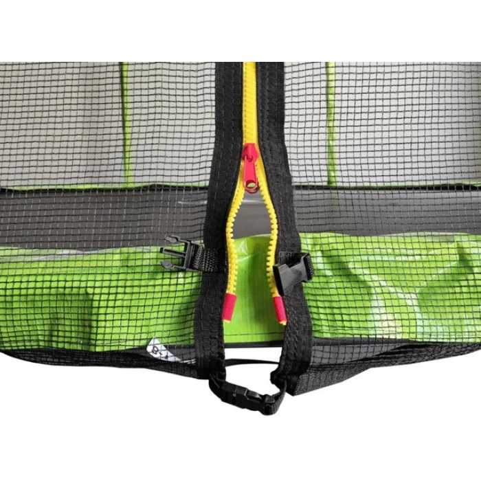 Батут дитячий з сіткою та драбинкою 183 см Atleto зелений