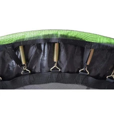 Батут дитячий з сіткою та драбинкою 183 см Atleto зелений