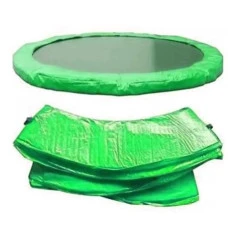 Батут дитячий з сіткою та драбинкою 183 см Atleto зелений