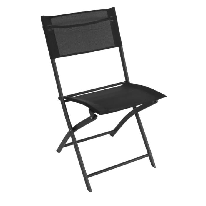 Стілець розкладний для балкону тераси Bonro B-5055 чорний