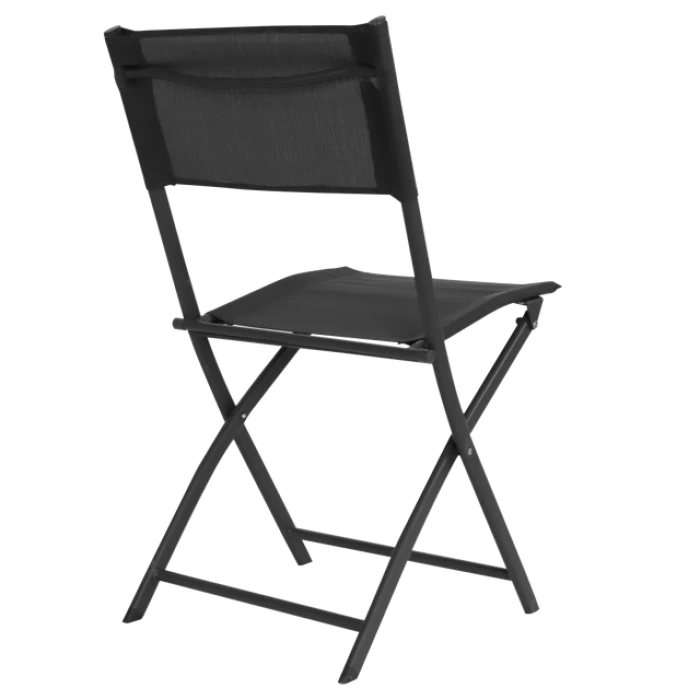 Стілець розкладний для балкону тераси Bonro B-5055 чорний