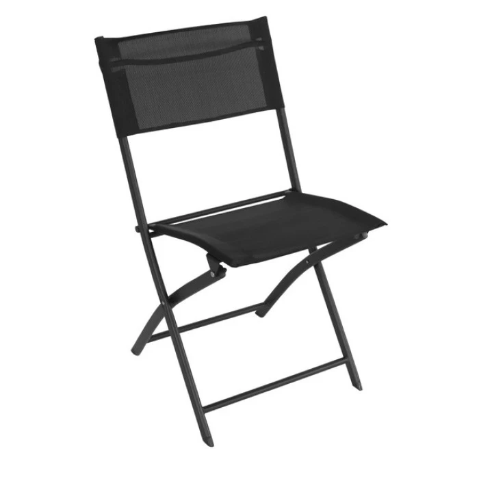 Стілець розкладний для балкону тераси Bonro B-5055 чорний