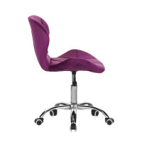 Крісло на колесах Bonro B-531 велюр темно-рожеве