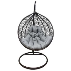 Подвесное кресло-качалка кокон Bonro 329 M (коричнево-серый)