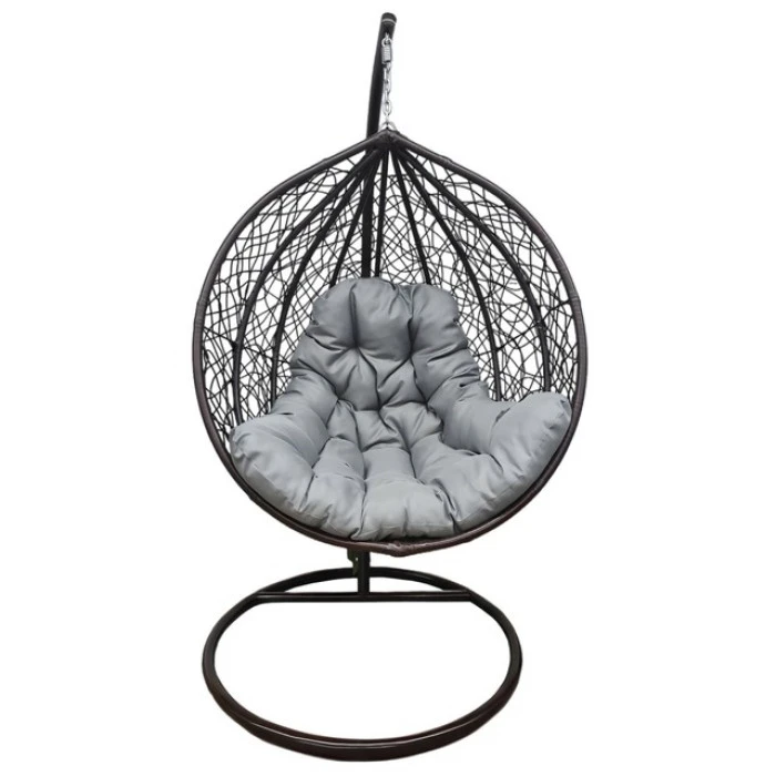 Подвесное кресло-качалка кокон Bonro 329 M (коричнево-серый)