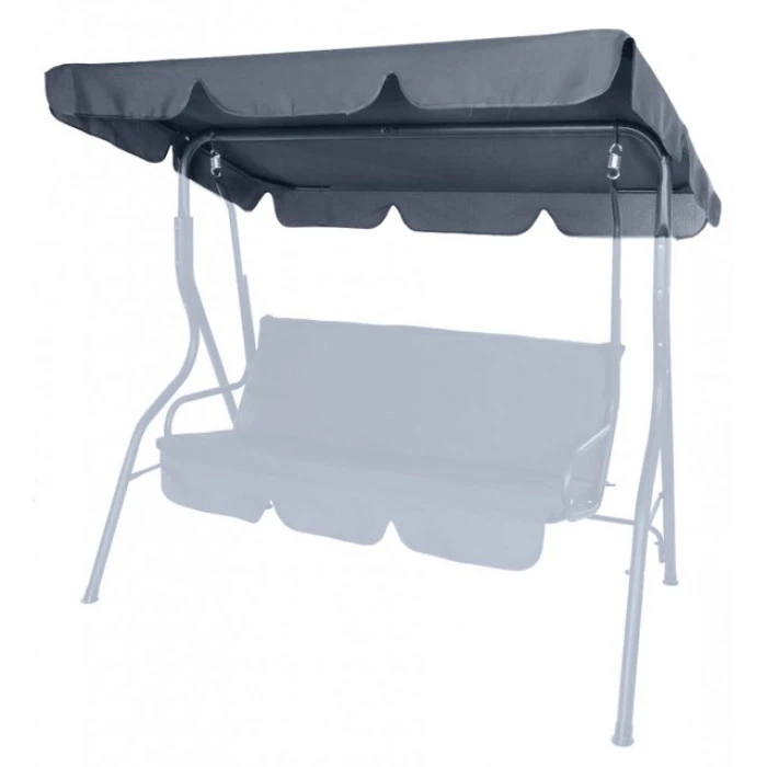 Дашок для садової гойдалки Bonro 170x110 см сірий