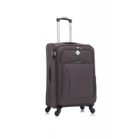Чемодан Bonro Tourist 4 колеса (средняя) коричневый