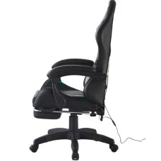 Геймерське крісло з підсвіткою масажем пультом Bonro B-144 чорне