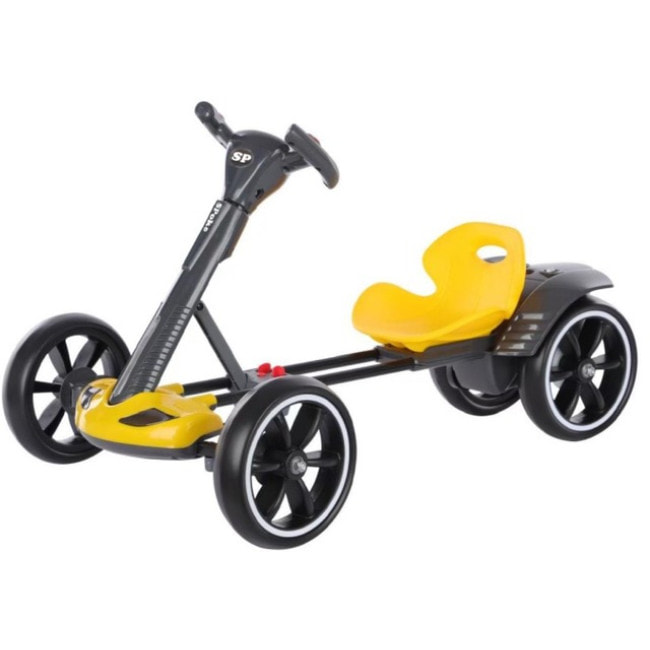 Детский электрокарт с пультом управления Spoko SP-V17 6V4,5 желтый