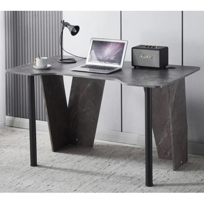 Геймерський ігровий комп'ютерний стіл 130 см Bonro B-12 сірий