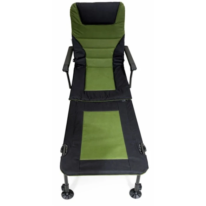Крісло коропове розкладне Bonro B-24 чорно-зелений + підставка