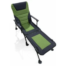 Крісло коропове розкладне Bonro B-24 чорно-зелений + підставка