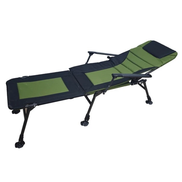 Крісло коропове розкладне Bonro B-24 чорно-зелений + підставка