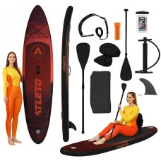 SUP-дошка надувна для плавання Atleto 350 см Лайф + сидіння