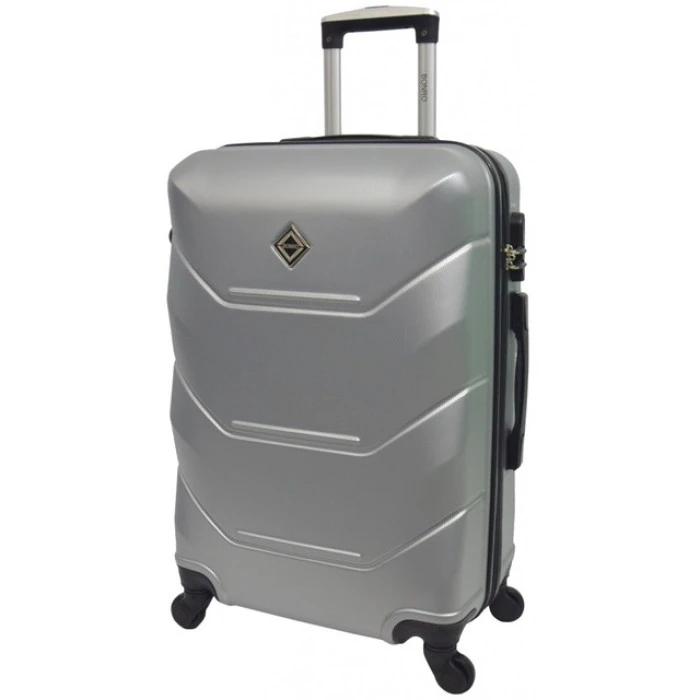 Валіза Bonro 2019 (середня) срібна