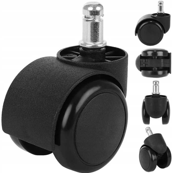 Колесо до офісного крісла нейлонове комплект 5 шт Bonro чорне