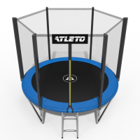 Батут дитячий з сіткою та драбинкою 312 см Atleto