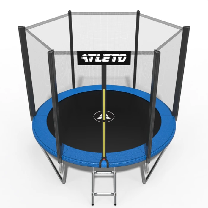 Батут дитячий з сіткою та драбинкою 312 см Atleto