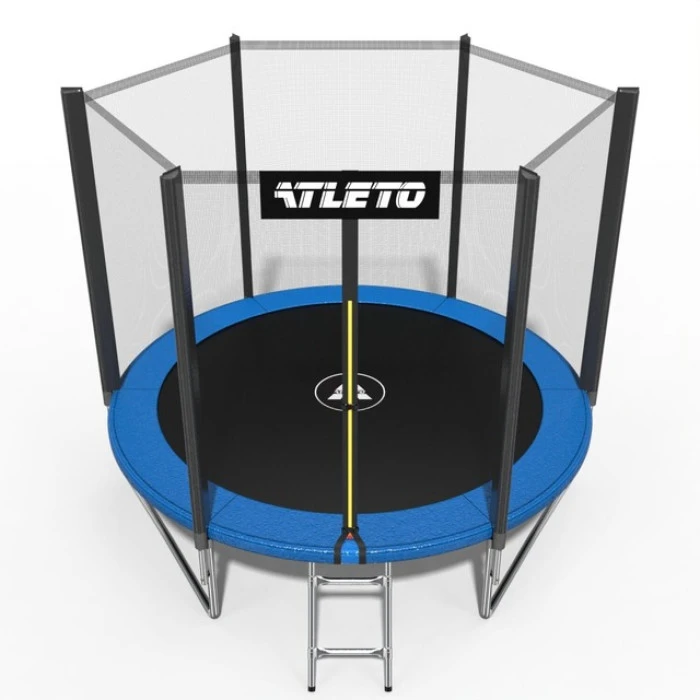 Батут дитячий з сіткою та драбинкою 312 см Atleto