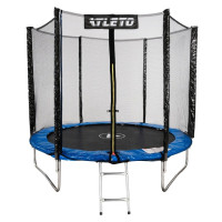 Батут дитячий з сіткою та драбинкою 312 см Atleto