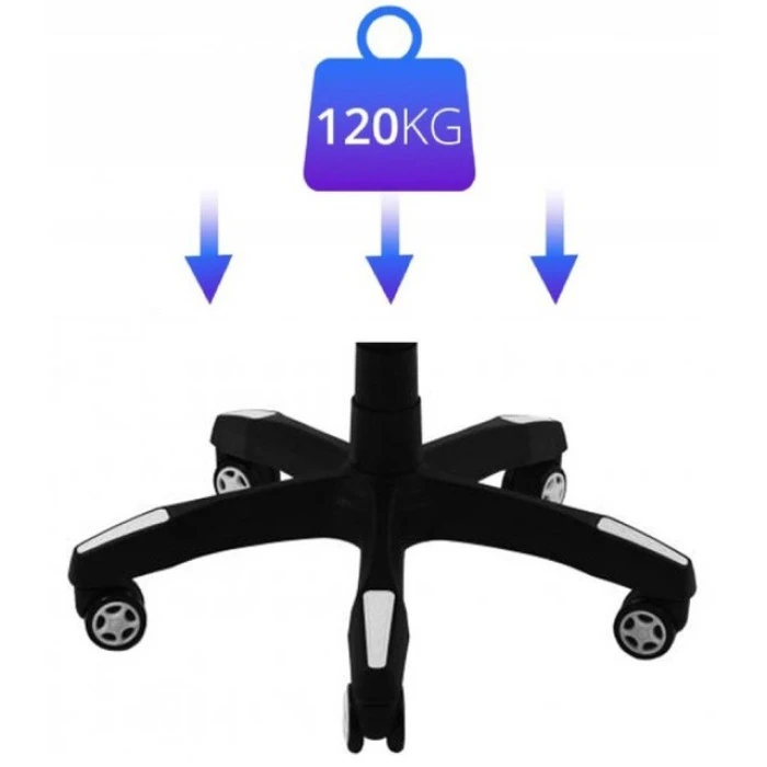 Крісло геймерське Bonro B-810 біле з підставкою для ніг