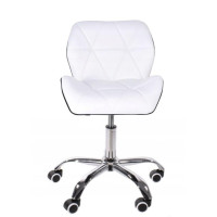 Кресло на колесах белое+черное Bonro B-531