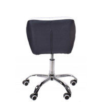 Кресло на колесах белое+черное Bonro B-531