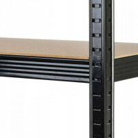 Стеллаж металлический 3 секции 15 полок Siker черный 180x90x40