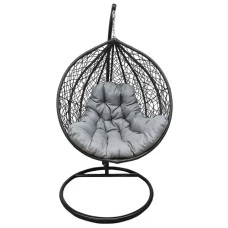Підвісне крісло-гойдалка кокон Bonro 329 XL (чорно-сіре)