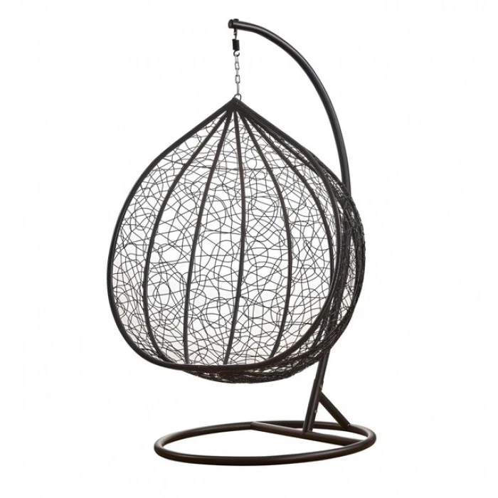 Підвісне крісло-гойдалка кокон Bonro 329 XL (чорно-сіре)