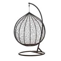 Подвесное кресло-качалка кокон Bonro 329 XL (черно-серое)