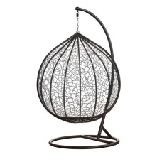 Підвісне крісло-гойдалка кокон Bonro 329 XL (чорно-сіре)