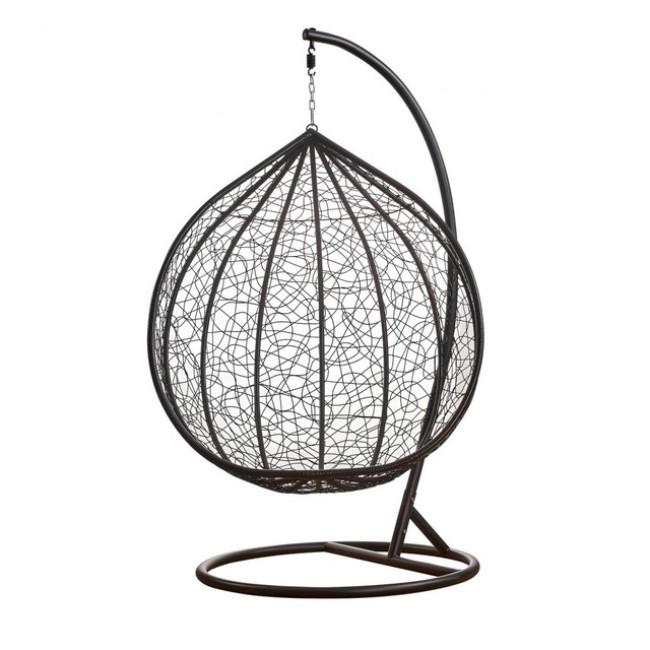 Підвісне крісло-гойдалка кокон Bonro 329 XL (чорно-сіре)