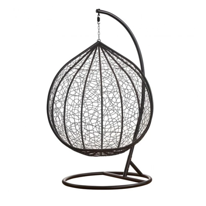 Підвісне крісло-гойдалка кокон Bonro 329 XL (чорно-сіре)
