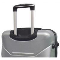 Валіза комплект пластикова 2 шт середня велика Bonro 2019 срібний