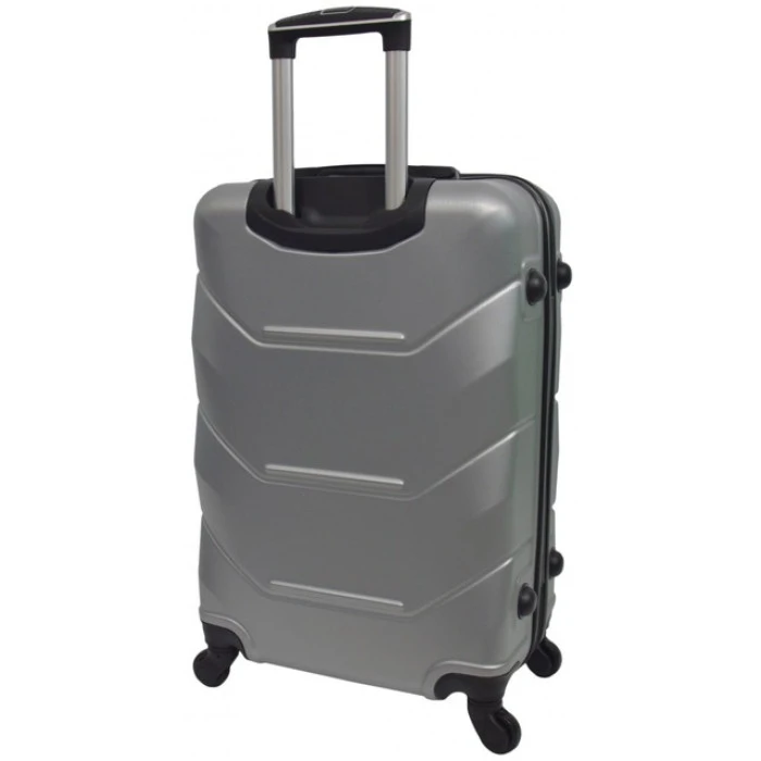 Чемодан комплект пластиковый 2 шт средний большой Bonro 2019 серебряный