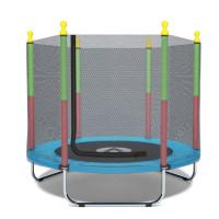 Батут манеж дитячий з сіткою Atleto 160 см синій KRB10