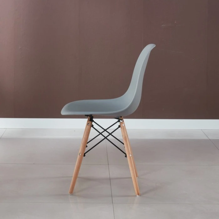 Крісло для кухні на ніжках Bonro В-173 FULL KD сіре (3шт)