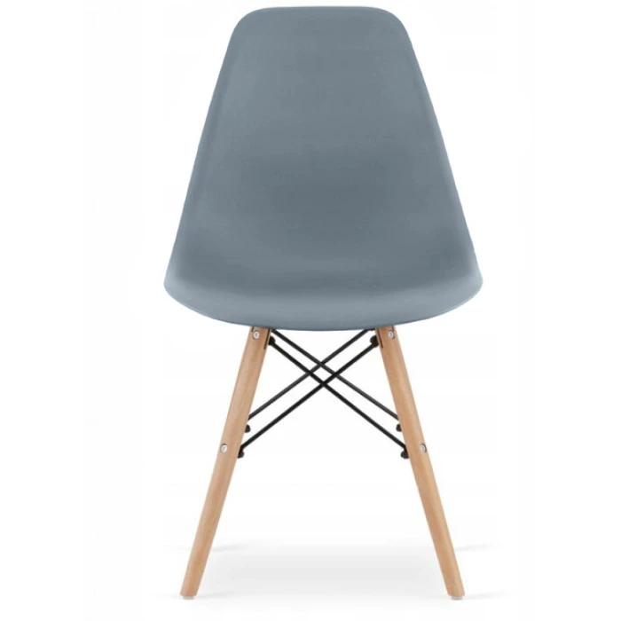 Крісло для кухні на ніжках Bonro В-173 FULL KD сіре (3шт)