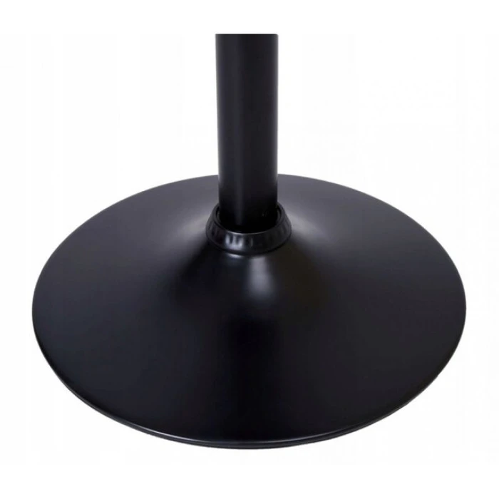 Барный стул со спинкой Bonro B-074 велюр черный с черным основанием