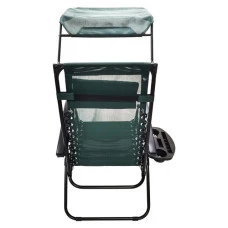 Шезлонг лежак Bonro SP-167A зеленый с крышкой