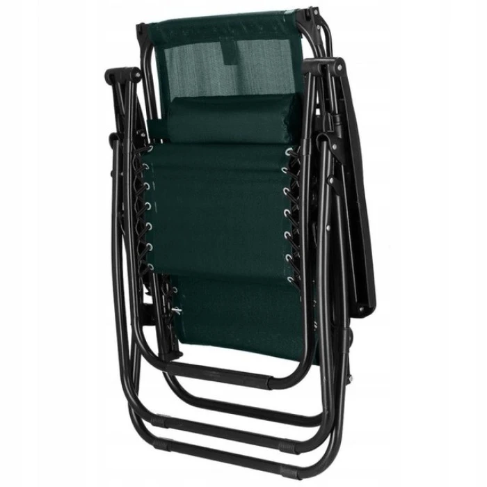 Шезлонг лежак Bonro SP-167A зеленый с крышкой