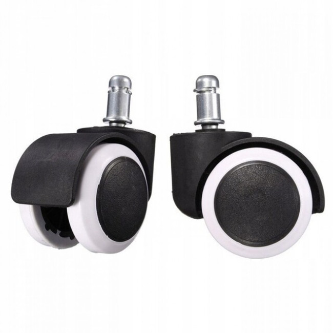 Колесо к офисному креслу нейлоновый комплект 5 шт Bonro черно-белое