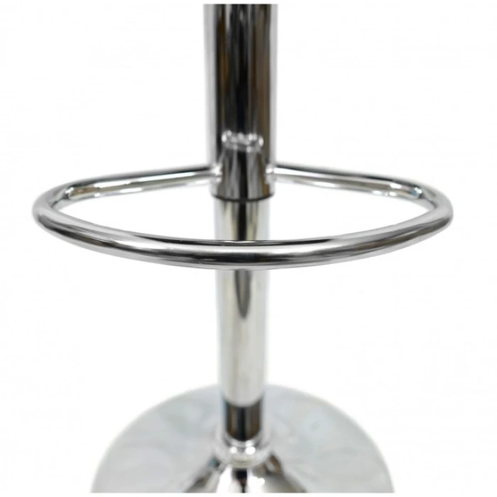 Барний стілець зі спинкою Bonro BN-087 велюр сірий (чорна основа)