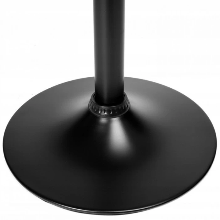 Барний стілець зі спинкою Bonro BN-087 велюр сірий (чорна основа)