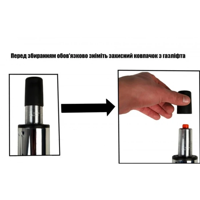 Барний стілець зі спинкою Bonro BN-087 велюр сірий (чорна основа)